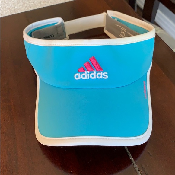blue adidas visor